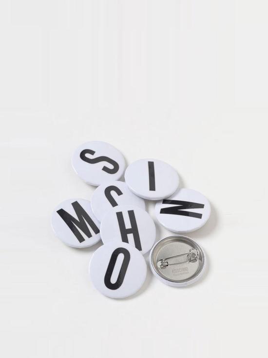 25SS 모스키노 브로치 251219102840118E16 White - MOSCHINO