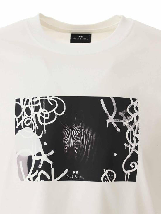  PS 바이 폴스미스 반팔 티셔츠 M2R011RMP454401 White - PS BY PAUL SMITH