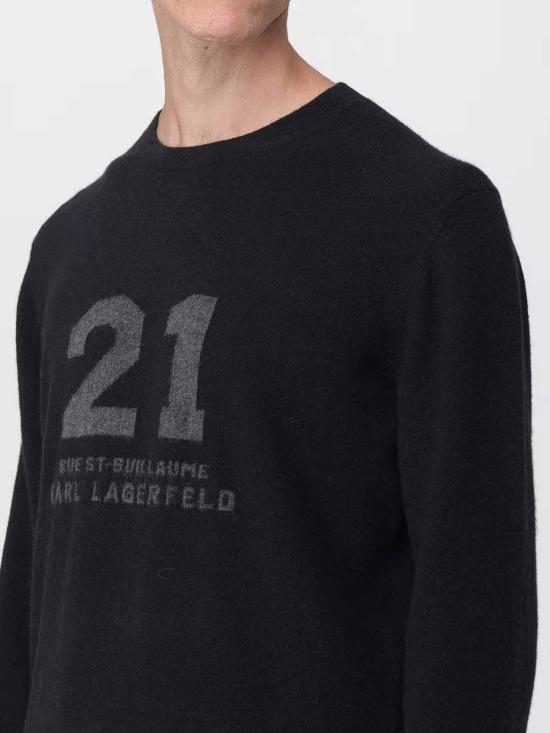 25FW 칼라거펠트 스웨터 655029554306990 Black - KARL LAGERFELD