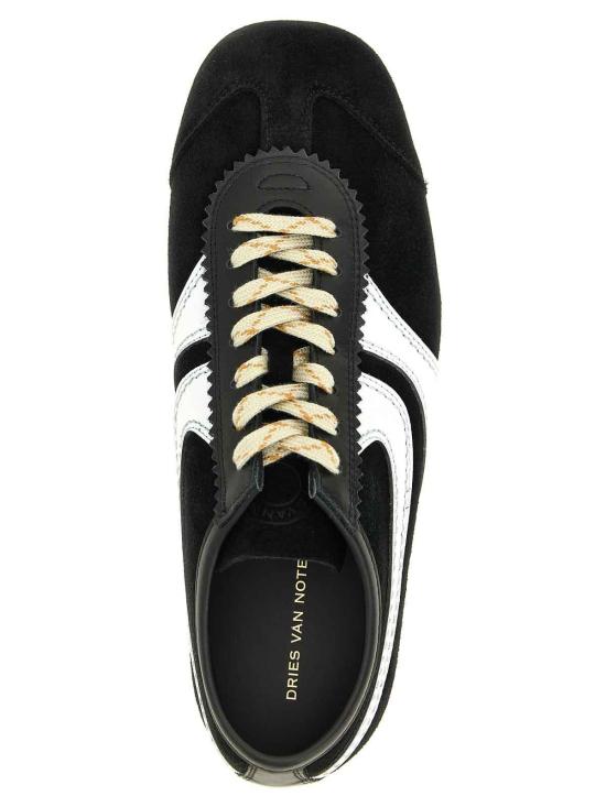 26SS 드리스 반 노튼 스웨이드 스니커즈 2610217260126990 Black - DRIES VAN NOTEN