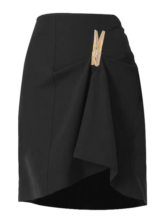 25SS 모스키노 미디 스커트 10237221555 Black
