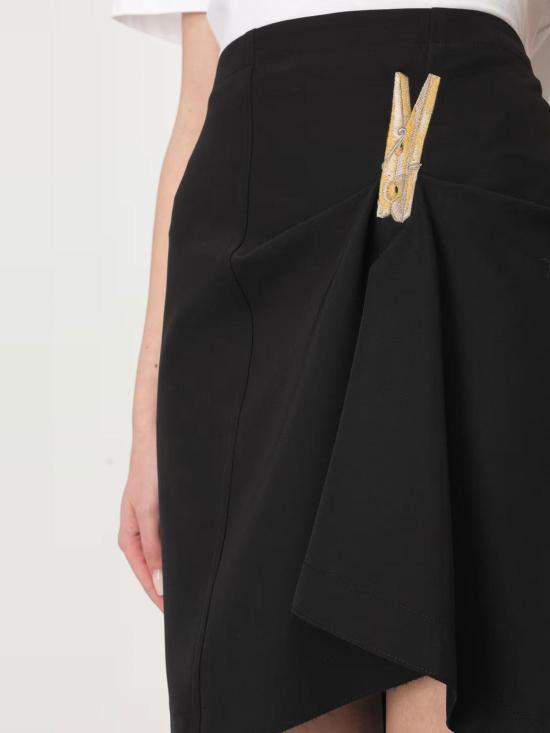 25SS 모스키노 미디 스커트 10237221555 Black - MOSCHINO