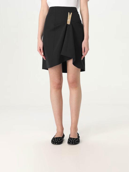25SS 모스키노 미디 스커트 10237221555 Black - MOSCHINO