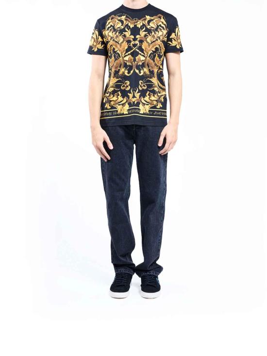 25FW 베르사체 반팔 티셔츠 79GAH6SBJS505G89 Black - VERSACE