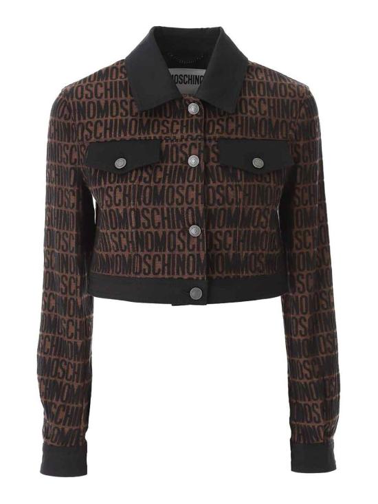  모스키노 가죽 자켓 050127232103 Brown