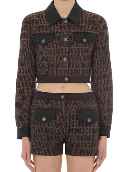  모스키노 가죽 자켓 050127232103 Brown - MOSCHINO