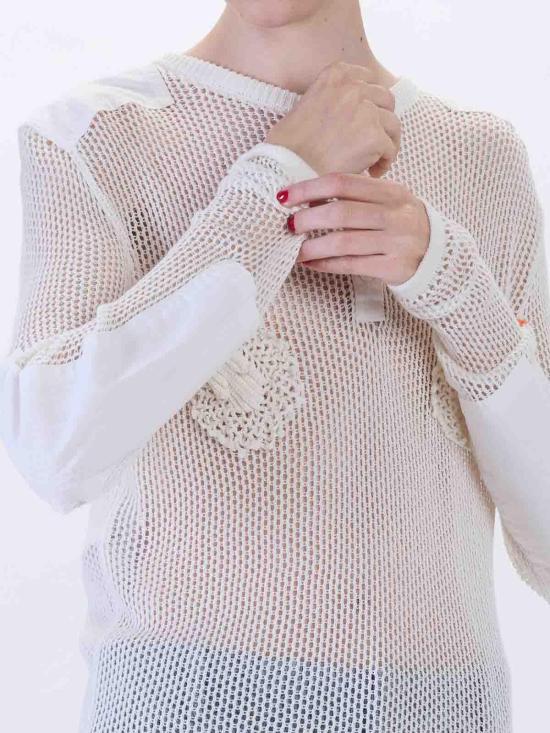 26SS 모스키노 긴팔 티셔츠 090404810003 White - MOSCHINO