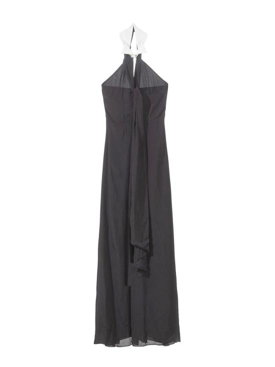  칼라거펠트 롱 원피스 245W1302999 Black