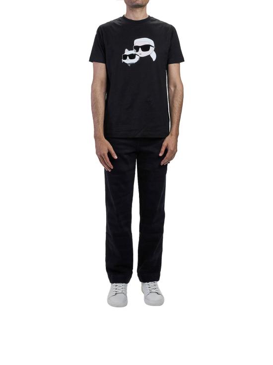 26SS 칼라거펠트 반팔 티셔츠 KM755061552241990 Black - KARL LAGERFELD