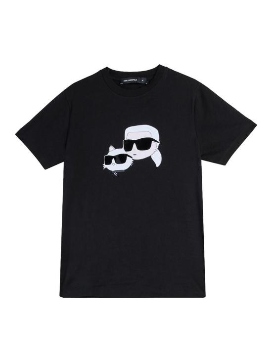 26SS 칼라거펠트 반팔 티셔츠 KM755061552241990 Black