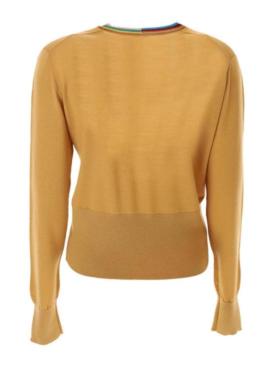  폴 스미스 가디건 W1R357NL1089714 Dark Yellow - PAUL SMITH