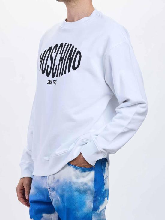 26SS 모스키노 긴팔 티셔츠 171302281001 White - MOSCHINO