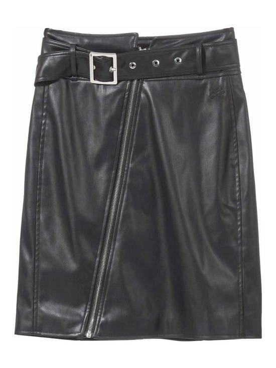  칼라거펠트 미디 스커트 245W1200999 Black