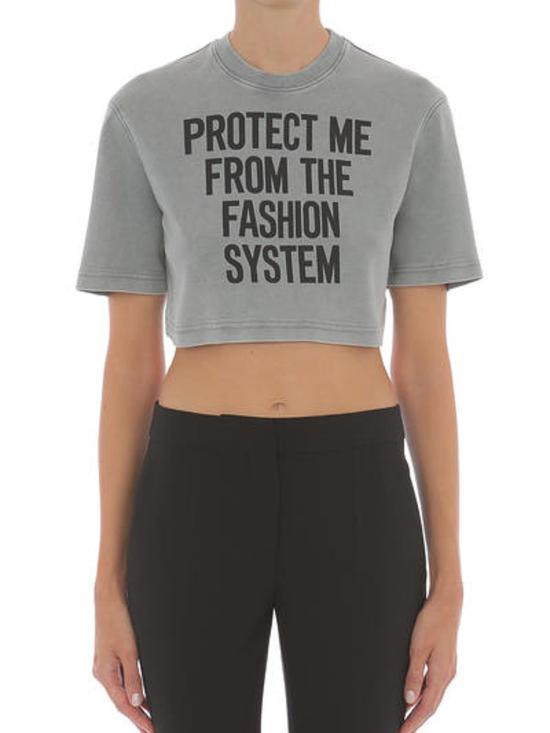  모스키노 반팔 티셔츠 70204421888 Grey - MOSCHINO