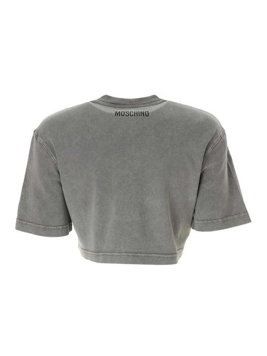  모스키노 반팔 티셔츠 70204421888 Grey - MOSCHINO
