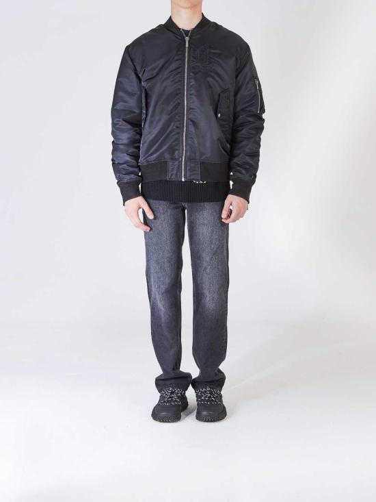  저스트까발리 봄버 자켓 77OASD21CQD82BLACK Black - JUST CAVALLI
