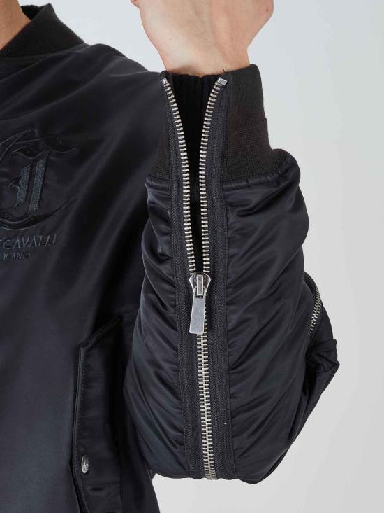 저스트까발리 봄버 자켓 77OASD21CQD82BLACK Black - JUST CAVALLI