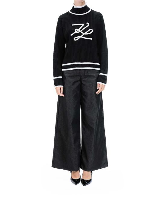 25FW 칼라거펠트 터틀넥 A4W18051999 Black - KARL LAGERFELD