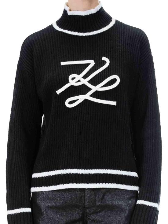 25FW 칼라거펠트 터틀넥 A4W18051999 Black - KARL LAGERFELD
