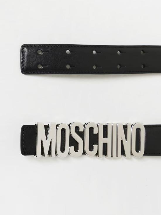  모스키노 가죽 벨트 801280014555 Black - MOSCHINO