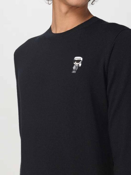  칼라거펠트 긴팔 티셔츠 655013534399990 Black - KARL LAGERFELD