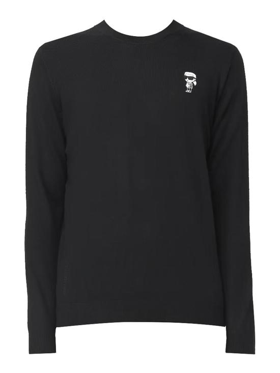  칼라거펠트 긴팔 티셔츠 655013534399990 Black