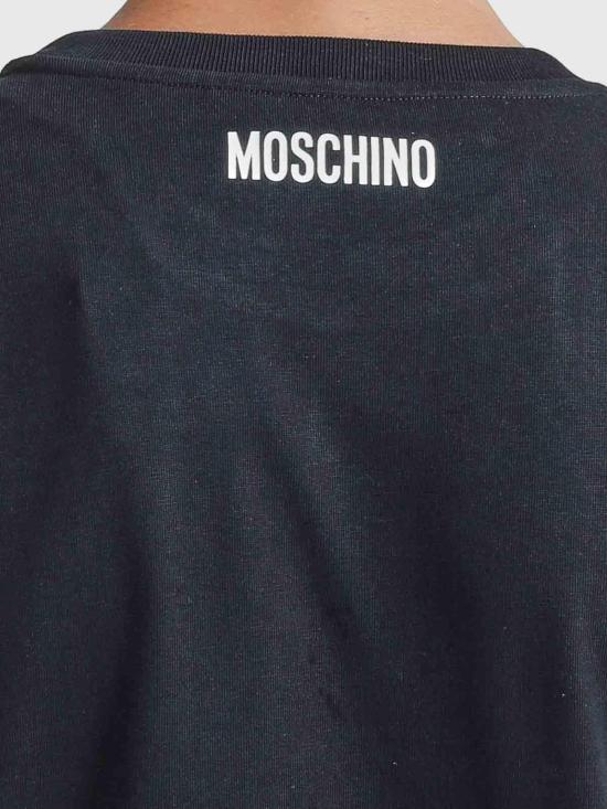  모스키노 긴팔 티셔츠 120752441555 Black - MOSCHINO