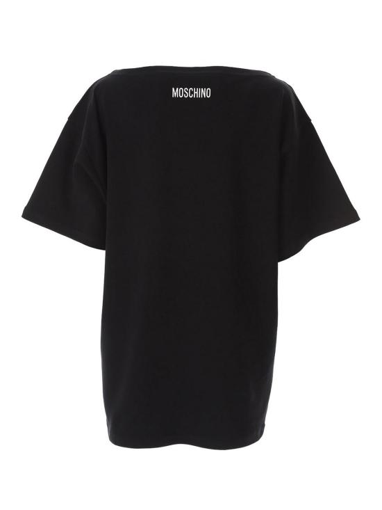  모스키노 반팔 티셔츠 70304424555 Black - MOSCHINO