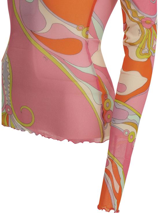 26SS 푸찌 긴팔 티셔츠 6HJM466H739027 Multicolor - PUCCI