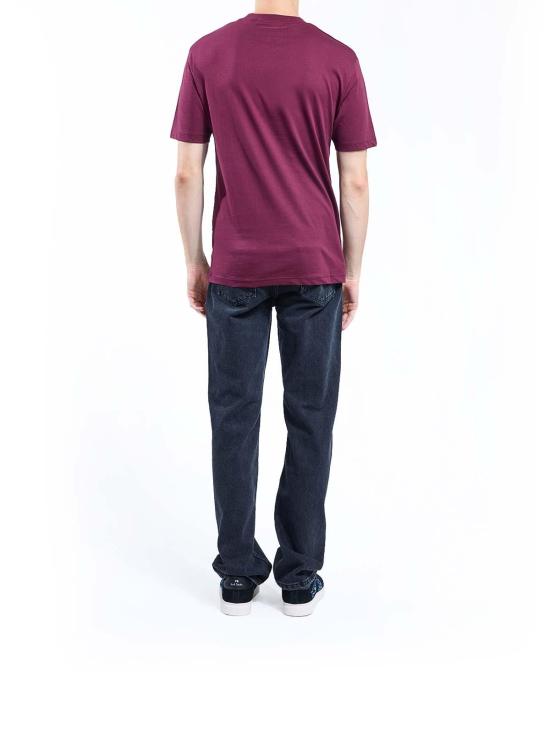 25FW 칼라거펠트 반팔 티셔츠 755144554225380 Dark Red - KARL LAGERFELD