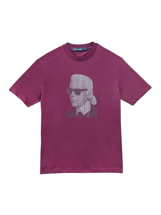 25FW 칼라거펠트 반팔 티셔츠 755144554225380 Dark Red