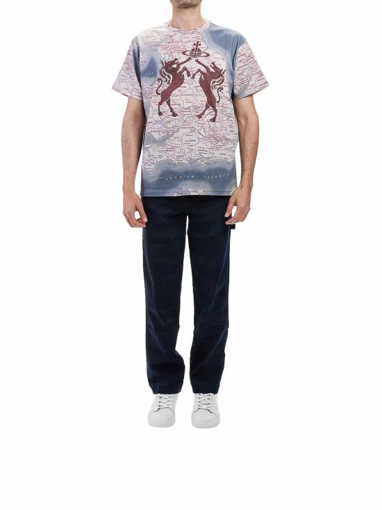 26SS 비비안웨스트우드 반팔 티셔츠 3G01004RJ001MJ402 Multicolour - VIVIENNE WESTWOOD