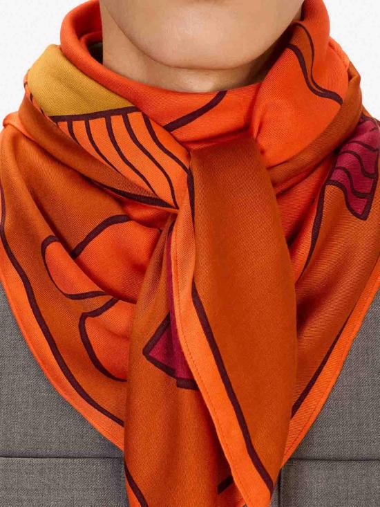 25FW 이누이 에디션 머플러/스카프 CA221CA08ORANGE Orange - INOUI EDITION