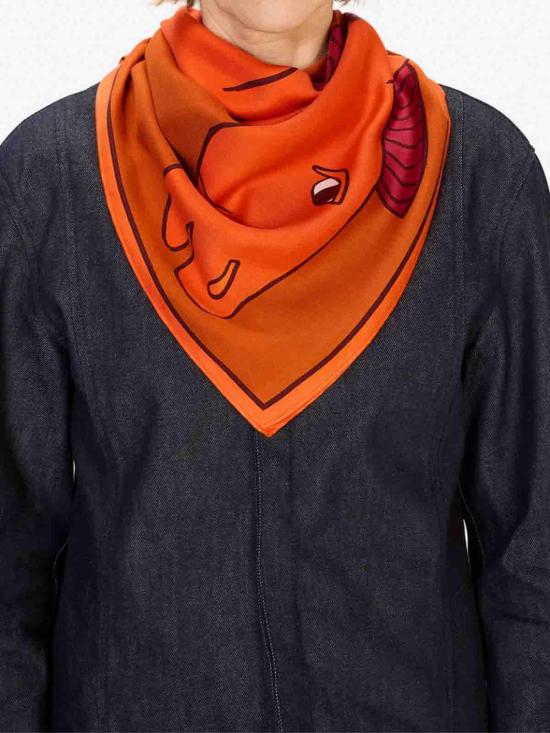 25FW 이누이 에디션 머플러/스카프 CA221CA08ORANGE Orange - INOUI EDITION