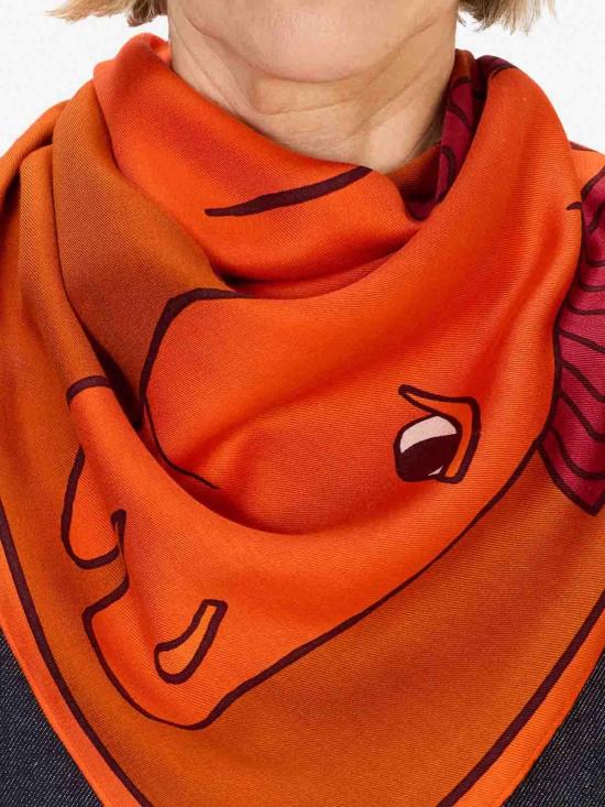 25FW 이누이 에디션 머플러/스카프 CA221CA08ORANGE Orange - INOUI EDITION