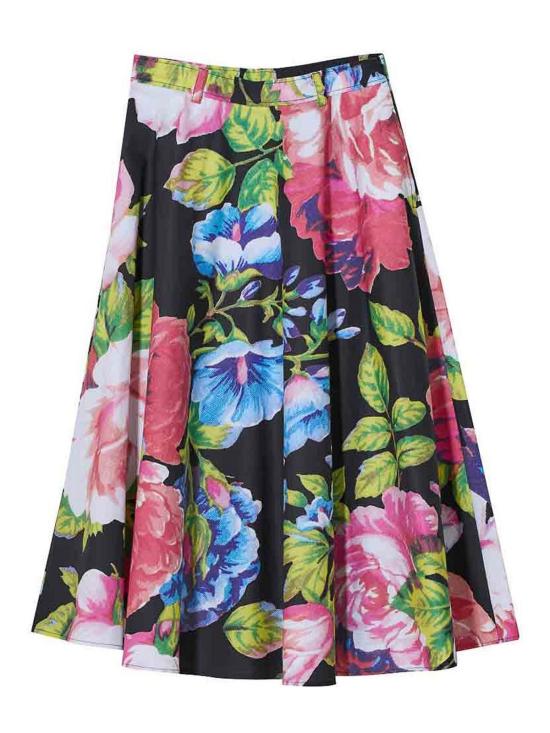 26SS 모스키노 미디 스커트 010205651555 Black