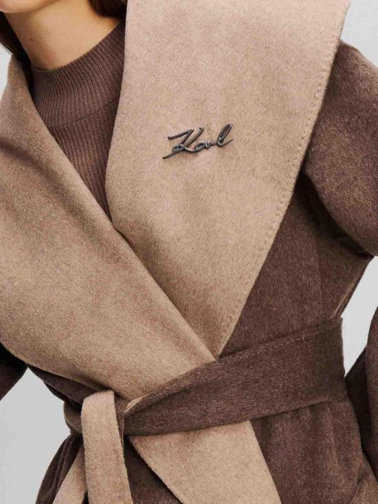  칼라거펠트 코트 246W1502758 Beige - KARL LAGERFELD