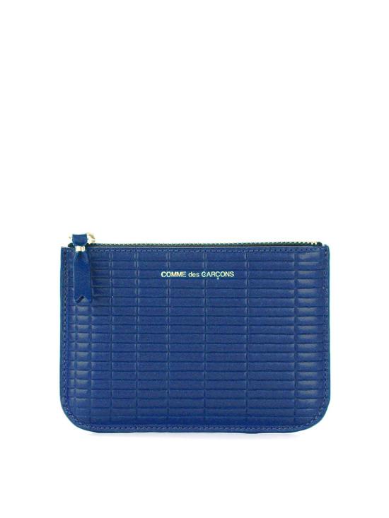  꼼데가르송 클래식 레더 라인 파우치 SA8100BKBLU Dark Blue