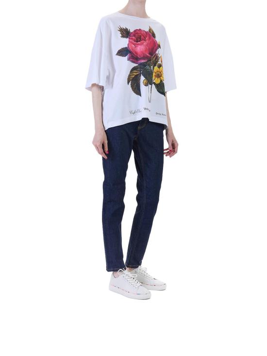 26SS 비비안웨스트우드 반팔 티셔츠 3G010055J00B9DA401 White - VIVIENNE WESTWOOD