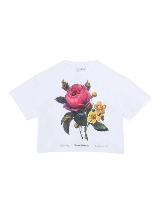 26SS 비비안웨스트우드 반팔 티셔츠 3G010055J00B9DA401 White