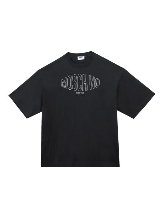 26SS 모스키노 반팔 티셔츠 071002413888 Black