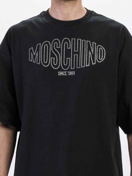 26SS 모스키노 반팔 티셔츠 071002413888 Black - MOSCHINO