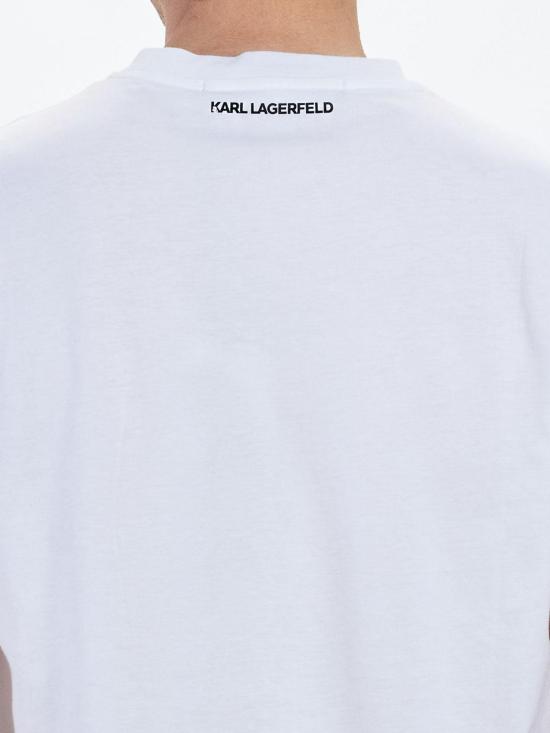 26SS 칼라거펠트 반팔 티셔츠 KM75506155224110 White - KARL LAGERFELD