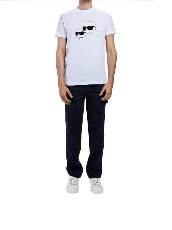 26SS 칼라거펠트 반팔 티셔츠 KM75506155224110 White - KARL LAGERFELD