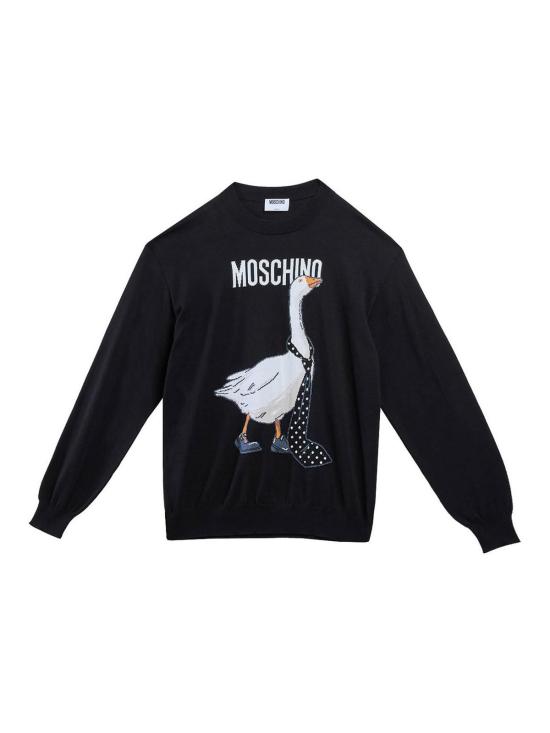 26SS 모스키노 긴팔 티셔츠 092802023555 Black
