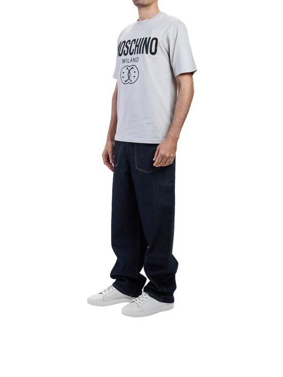  모스키노 반팔 티셔츠 072570411484 Grey - MOSCHINO