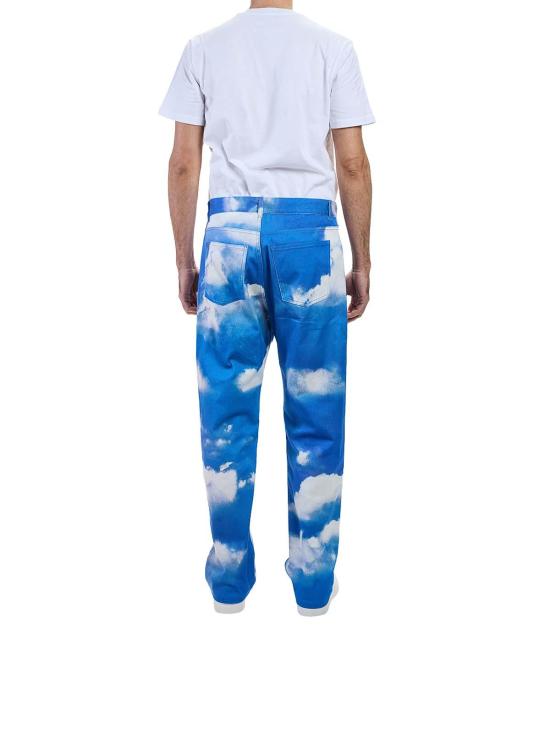 26SS 모스키노 스트레이트 팬츠 030602551317 Light Blue - MOSCHINO