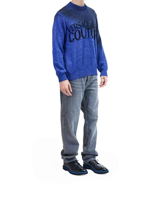 25FW 베르사체 스웨터 79GAFM05CMF29289 Blue - VERSACE