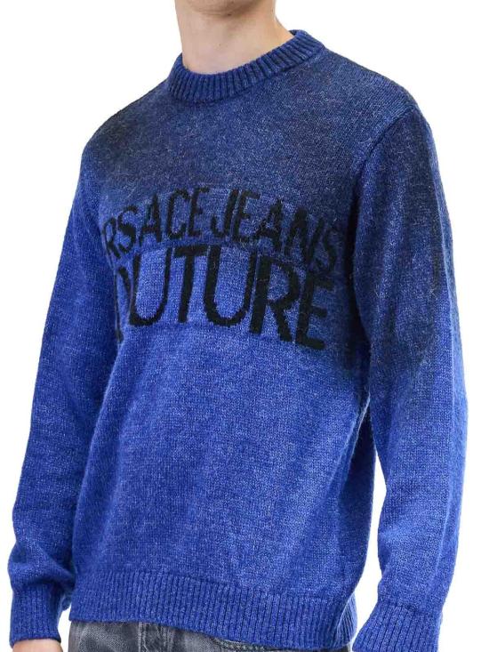 25FW 베르사체 스웨터 79GAFM05CMF29289 Blue - VERSACE