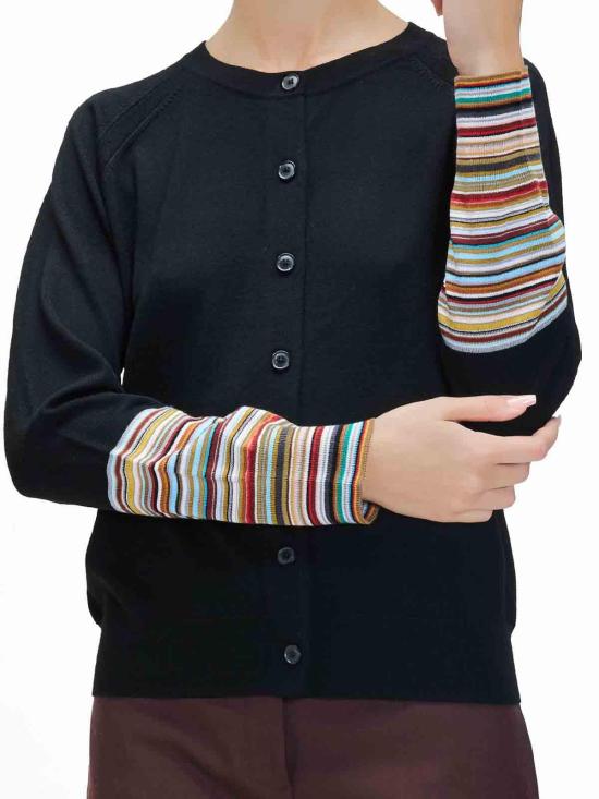 25FW 폴 스미스 가디건 W1R508NT1114579 Black - PAUL SMITH